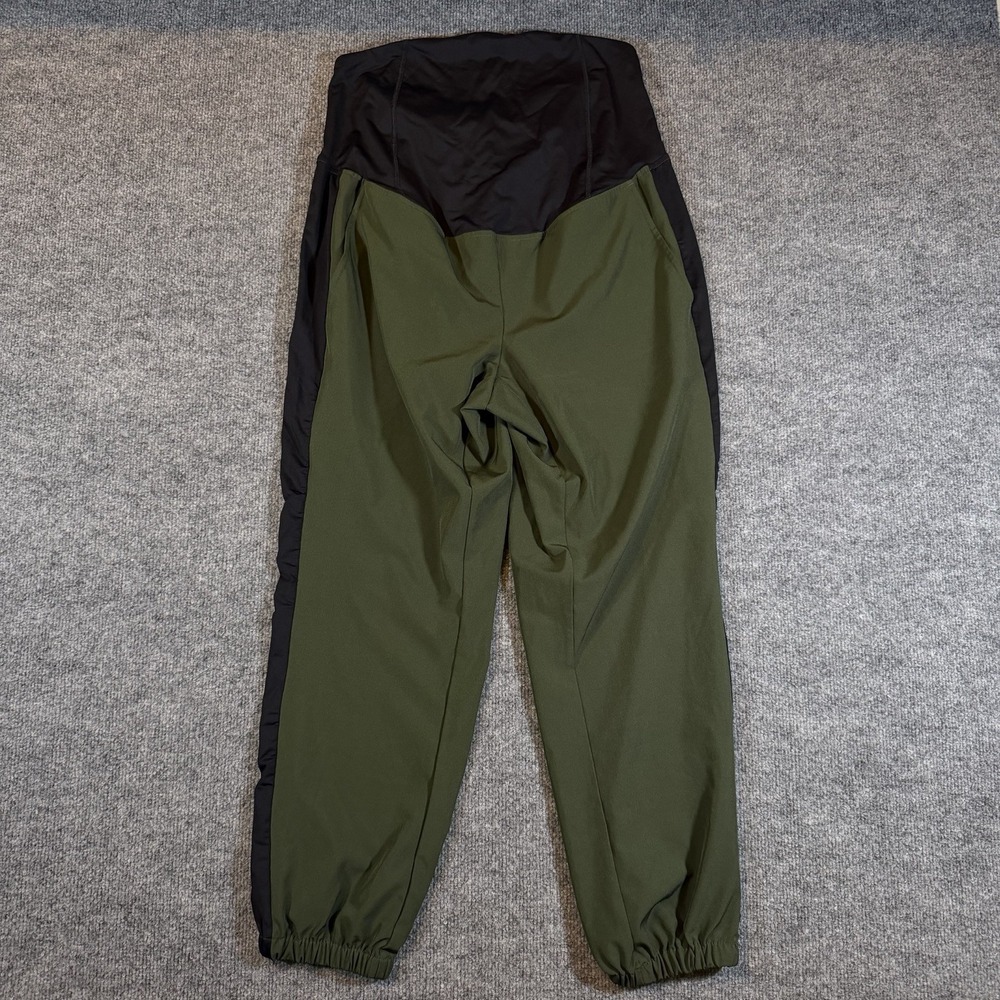Isabel Maternity Active Joggers Crossover Panel Olive Green Size Medium